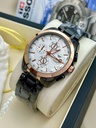 Tissot men's watch (black+golden white dial) w